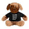 All I Need Comfort Plushie Dog Stuffed Animal Dog SPOD black 
