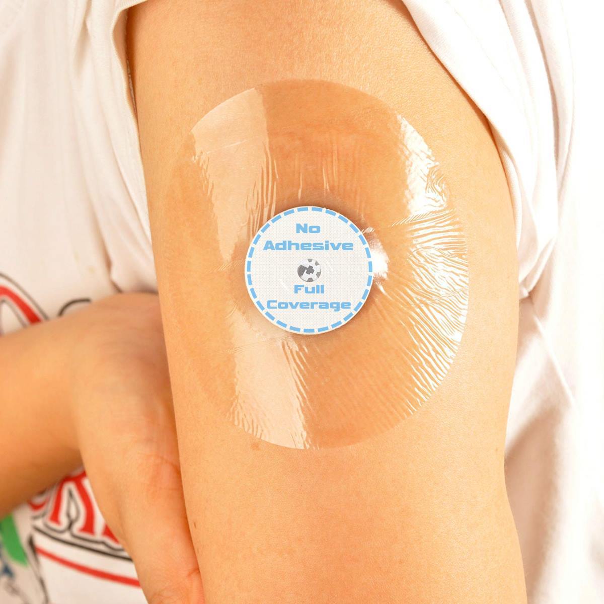 Freestyle Libre : Waterproof 3.15" Inch Round Clear Overlay Adhesive Patch - Freedom Bands For Diabetics