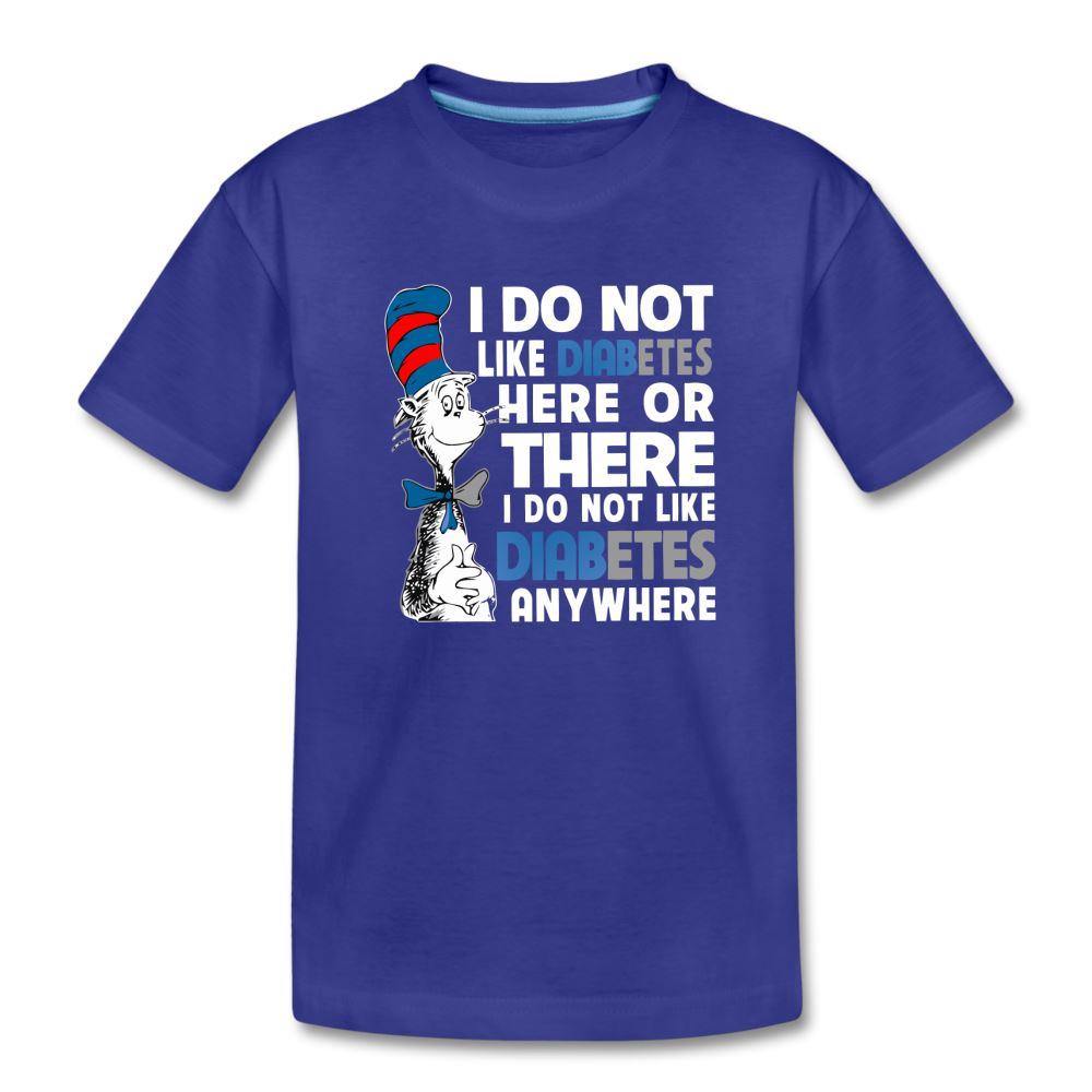 Funny Diabetes Humor Kids' Premium T-Shirt - royal blue