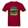 Human Costume Diabetic Zombie T-Shirt Halloween Humor : Unisex Tee Shirt - dark red