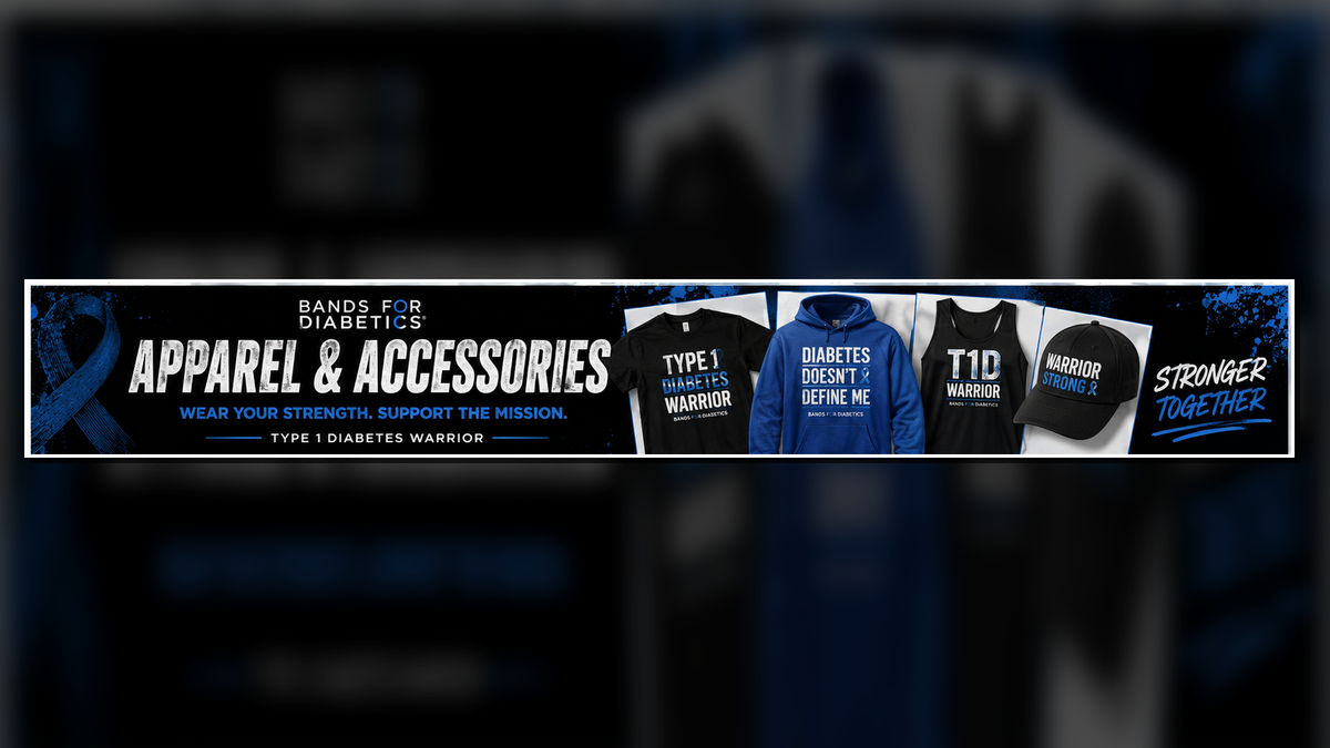 Type 1 diabetes warrior apparel and accessories collection