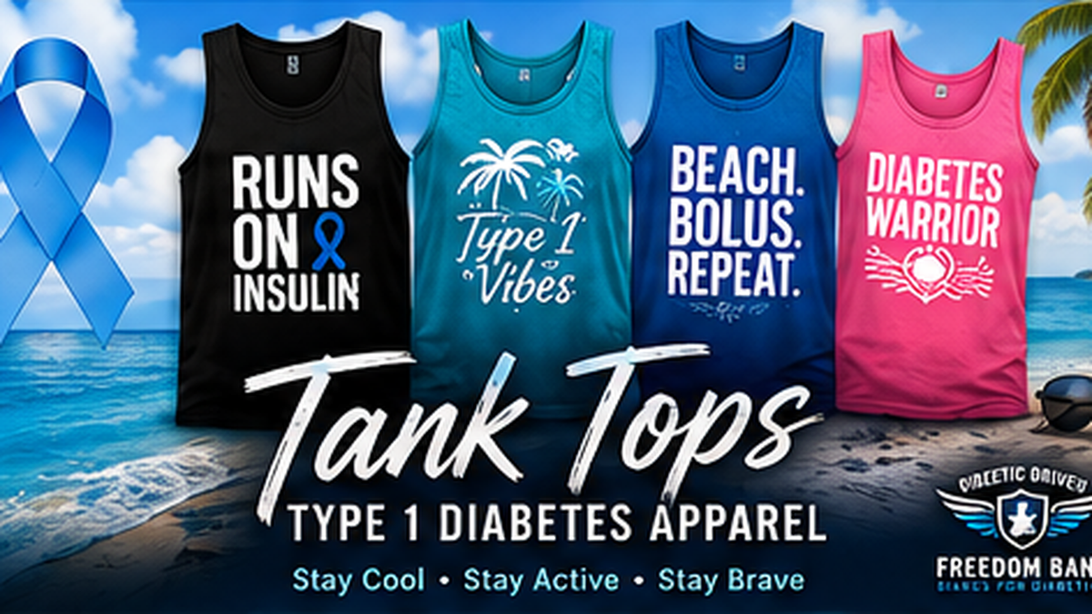 Type 1 diabetes tank tops collection banner