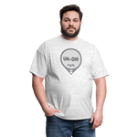UH-OH! Dexcom Lows Alert Humor Adult Unisex T-Shirt - light heather gray