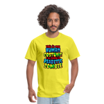 Human Costume Diabetic Zombie T-Shirt Halloween Humor : Unisex Tee Shirt - yellow