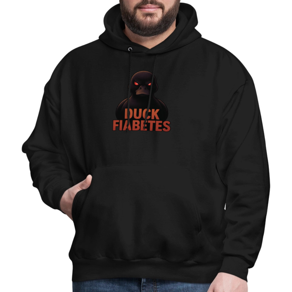 Duck Fiabetes Adult Unisex Comfort Hoodie - black