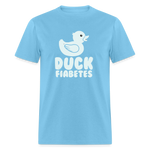 Duck Fiabetes Funny Diabetic Humor Unisex Softyle T-Shirt - aquatic blue