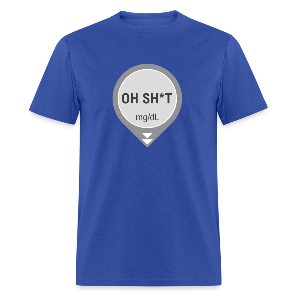 Dexcom Oh Sh*t Crash Alert Humor Humor Unisex T-Shirt - royal blue