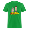 Beetus & Butthead Mashup Parody Diabetes Unisex Adult T-Shirt - bright green