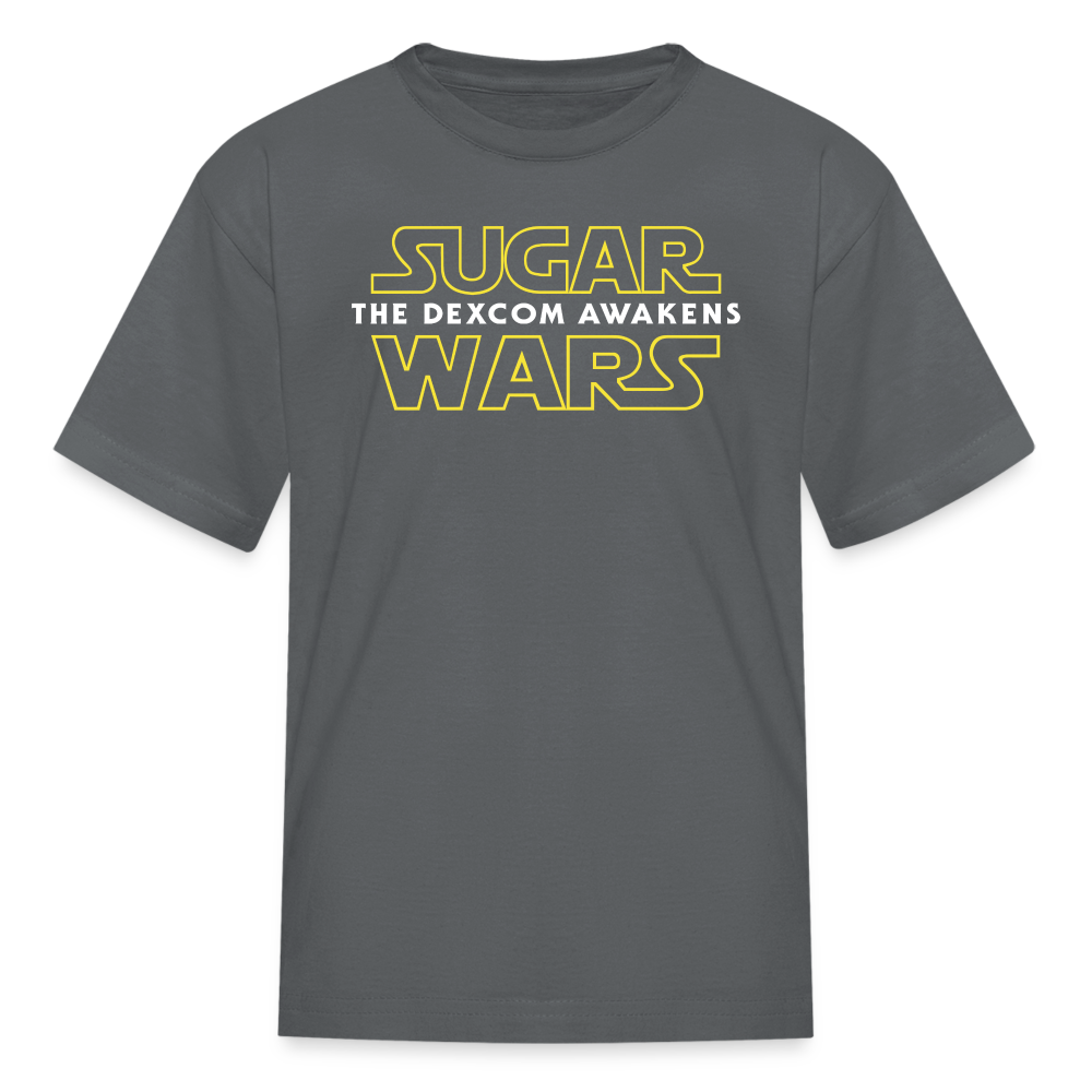 Sugar Wars "The Dexcom Awakens" (2021) Kids & Youth T-Shirt - charcoal