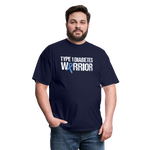 Type 1 Diabetes Warrior Blue Ribbon Pride T-Shirt - navy