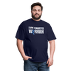 Type 1 Diabetes Warrior Blue Ribbon Pride T-Shirt - navy