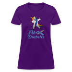Ladies Fu** Diabetes Humor Premium Women's T-Shirt - purple