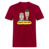 Beetus & Butthead Mashup Parody Diabetes Unisex Adult T-Shirt - dark red