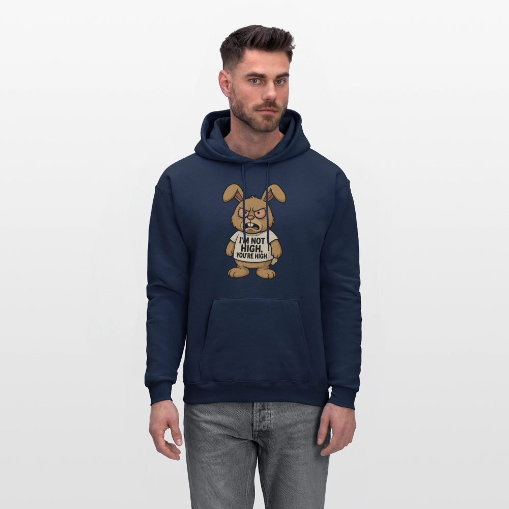 Im Not High, You're High Funny Unisex Adult Hoodie - navy