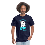 Diabetes Is Boo Sheet Funny Diabetic Halloween Humor Unisex T-Shirt - navy
