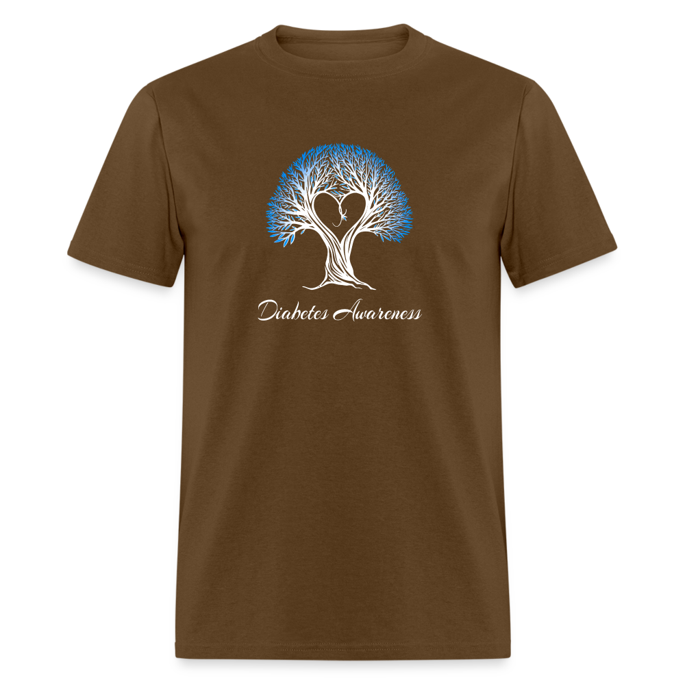 Diabetes Awareness Tree Of Love & Life Unisex T-Shirt - brown