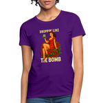 Droppin' Like The Bomb Pin-up Women's T-Shirt - purple