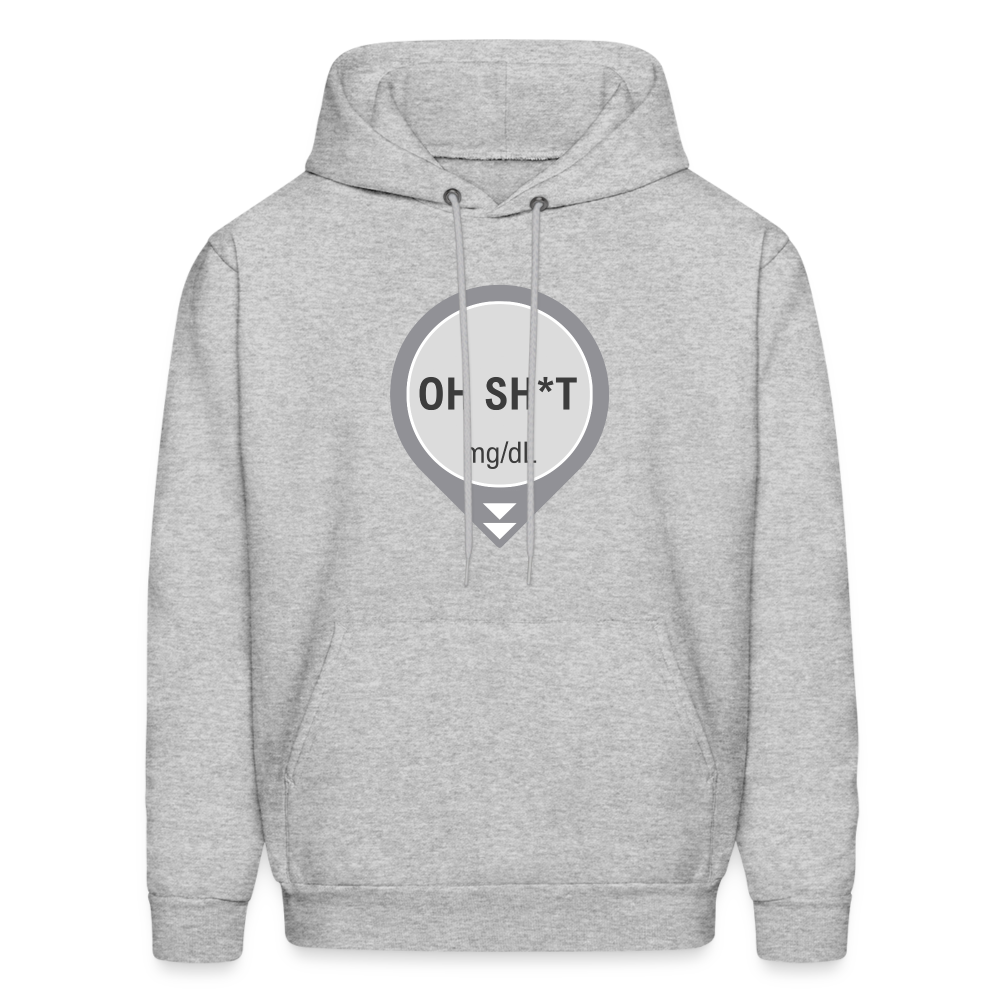 Dexcom Oh Sh*t Crash Alert Humor Humor Unisex Contrast Hoodie - heather gray