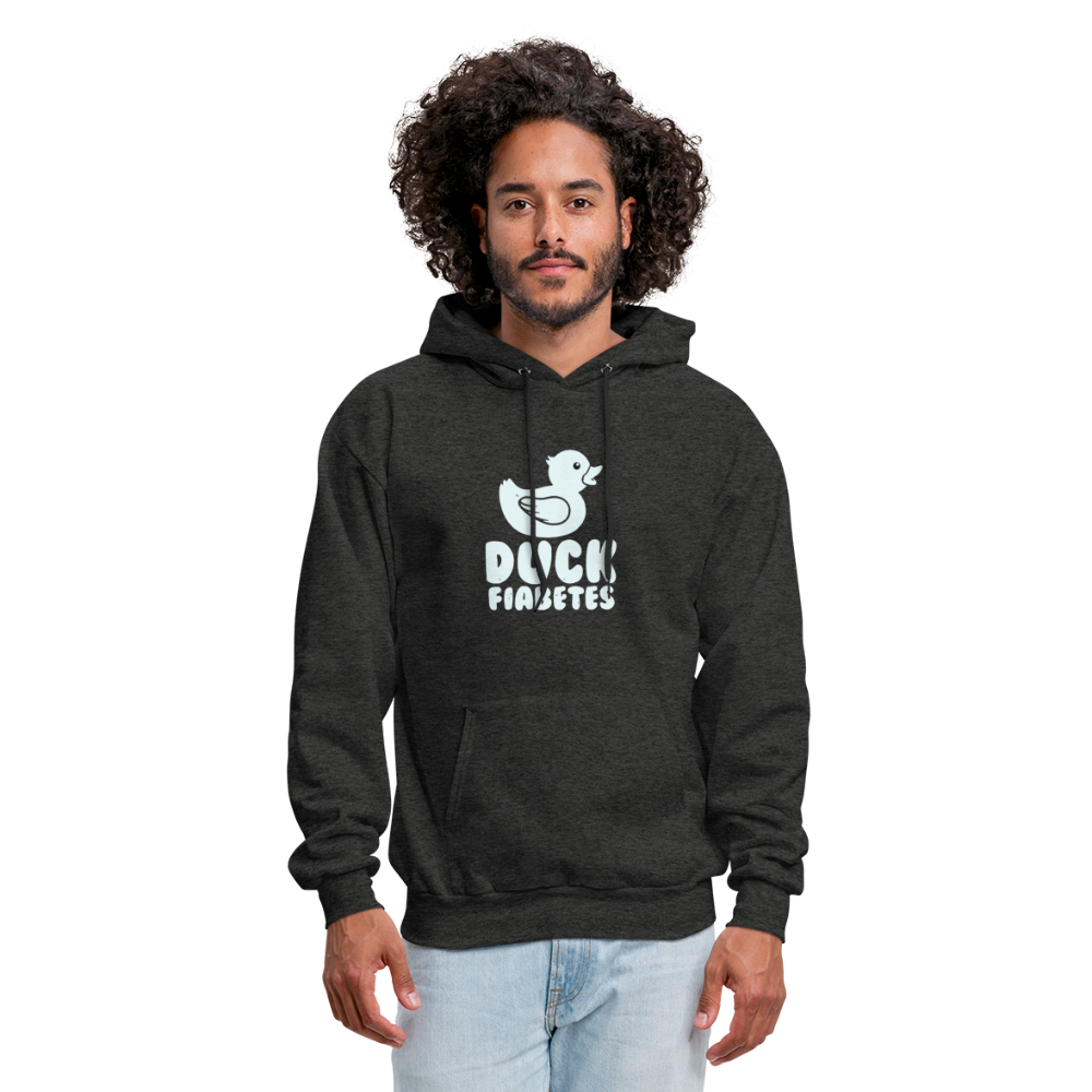 Duck Fiabetes Diabetic Humor Unisex Premium Comfort Hoodie - charcoal grey