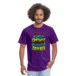 Human Costume Diabetic Zombie T-Shirt Halloween Humor : Unisex Tee Shirt - purple