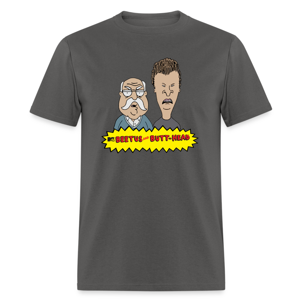 Beetus & Butthead Mashup Parody Diabetes Unisex Adult T-Shirt - charcoal