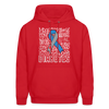 Diabetes Awareness Ribbon Unisex Softstyle Hoodie - red