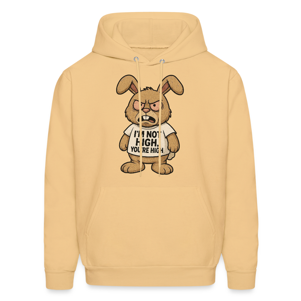 Im Not High, You're High Funny Unisex Adult Hoodie - light gold 