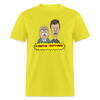 Beetus & Butthead Mashup Parody Diabetes Unisex Adult T-Shirt - yellow