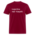 Insulin No-Makie Diabetic #Warrior Pride Funny T-Shirt - burgundy