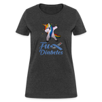 Ladies Fu** Diabetes Humor Premium Women's T-Shirt - heather black