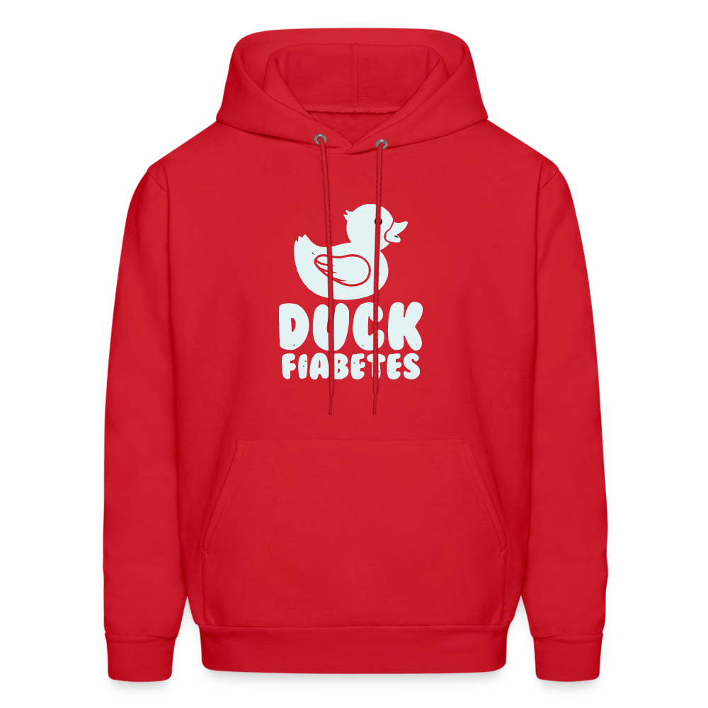 Duck Fiabetes Diabetic Humor Unisex Premium Comfort Hoodie - red