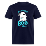 Diabetes Is Boo Sheet Funny Diabetic Halloween Humor Unisex T-Shirt - navy