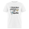 I Run On Coffee & Insulin Adult Unisex Softstyle T-Shirt - white