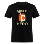 Juice Box Hero Diabetic Humor T1D Funny Unisex Softstyle Adult T-Shirt - black