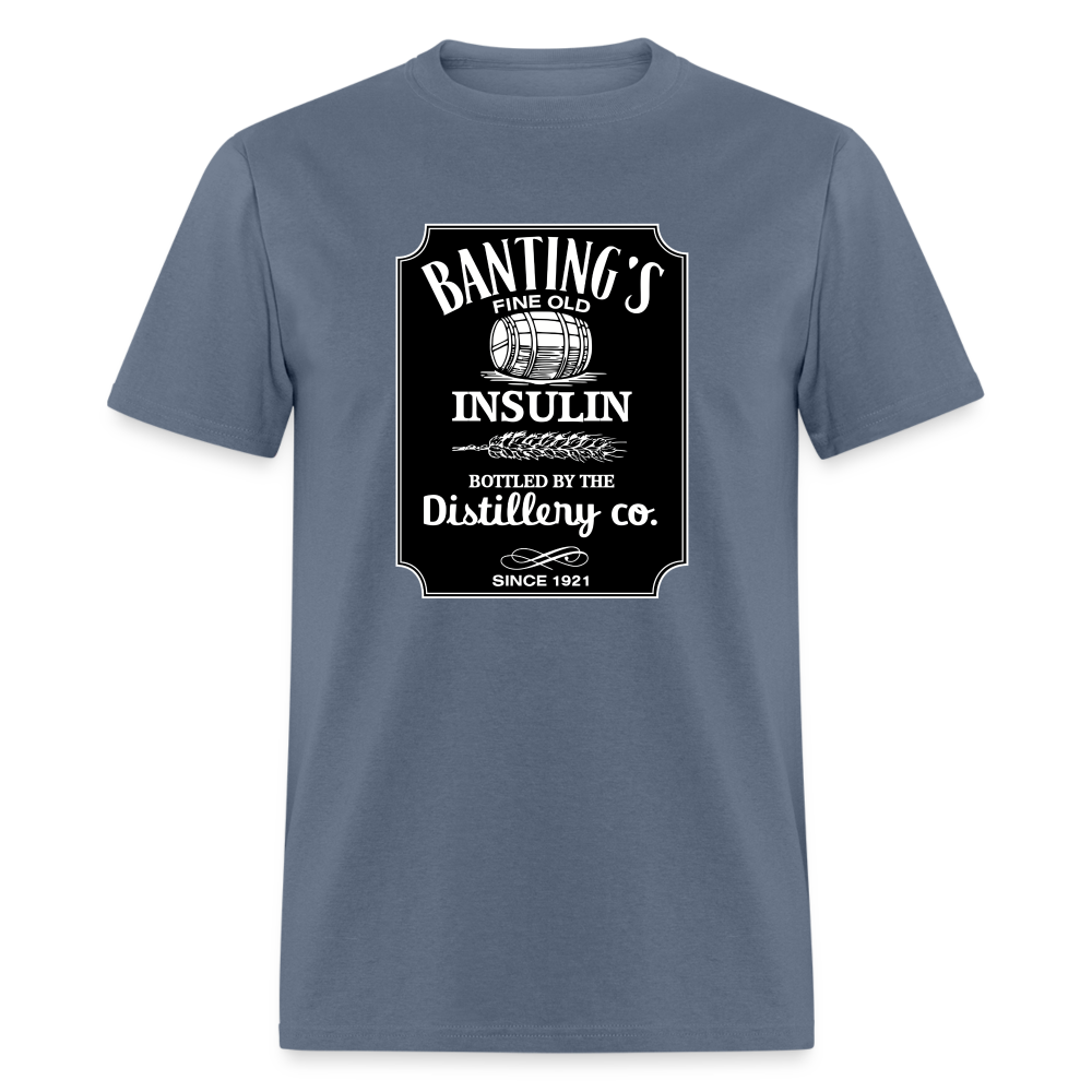 Banting's Distilled Insulin Since 1921 JD Parody Adult Unisex Classic T-Shirt - denim