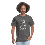 This Girl Runs On Jesus And Insulin Diabetes Awareness Unisex Classic T-Shirt - charcoal