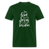 This Girl Runs On Jesus And Insulin Diabetes Awareness Unisex Classic T-Shirt - forest green