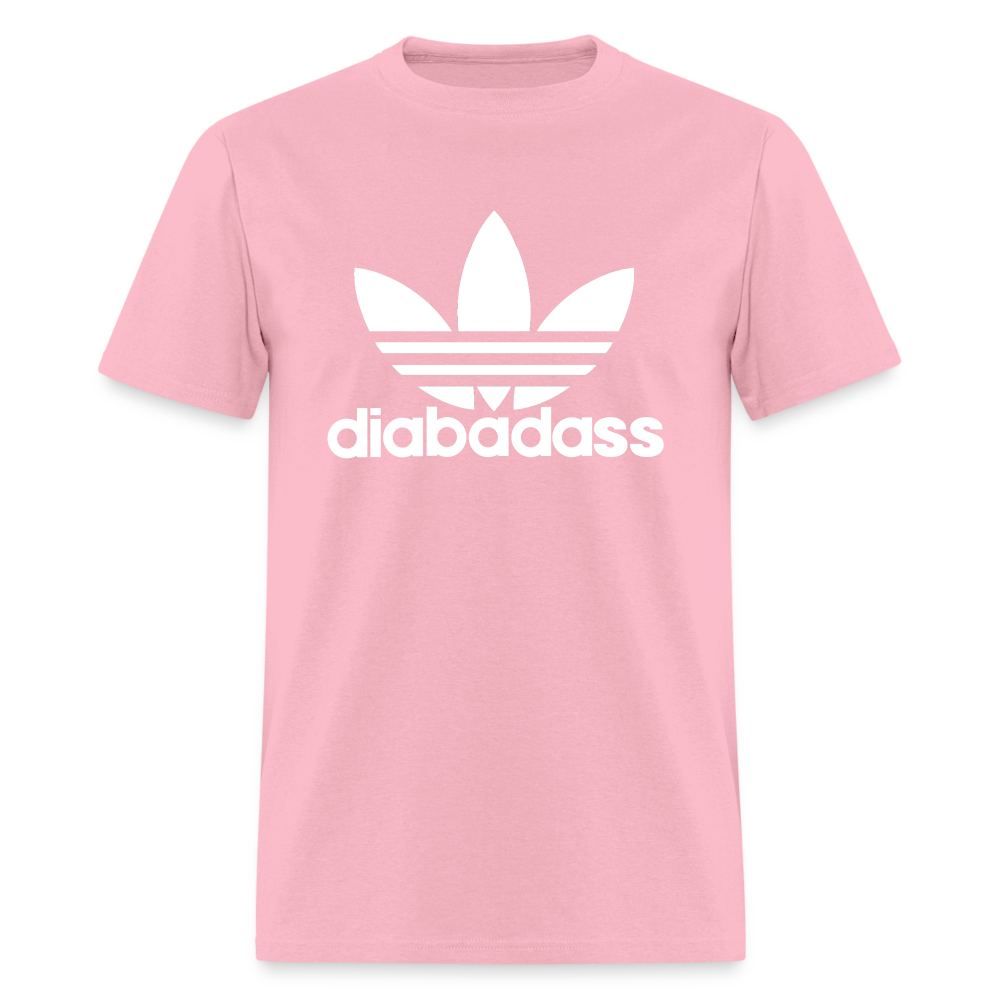 Diabadass 3 Leaf Diabetes Warrior Premium Unisex T-Shirt - pink