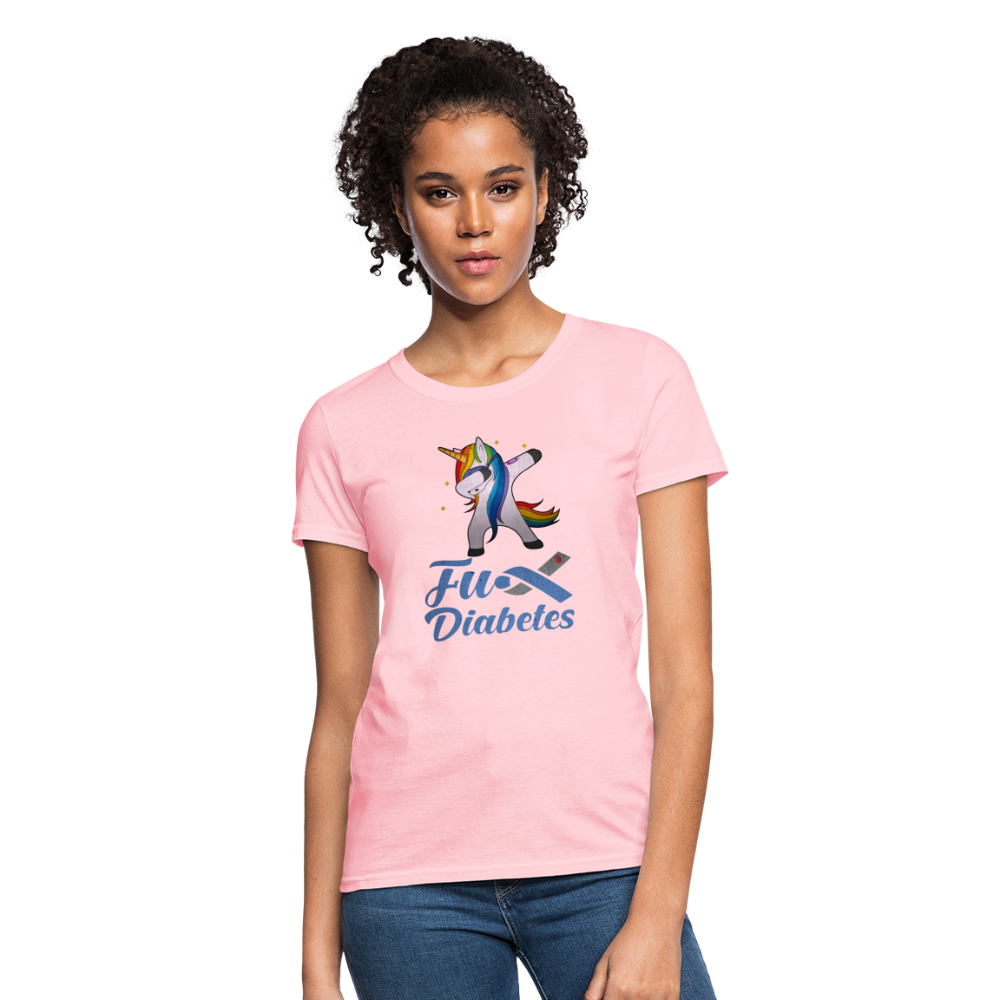 Ladies Fu** Diabetes Humor Premium Women's T-Shirt - pink