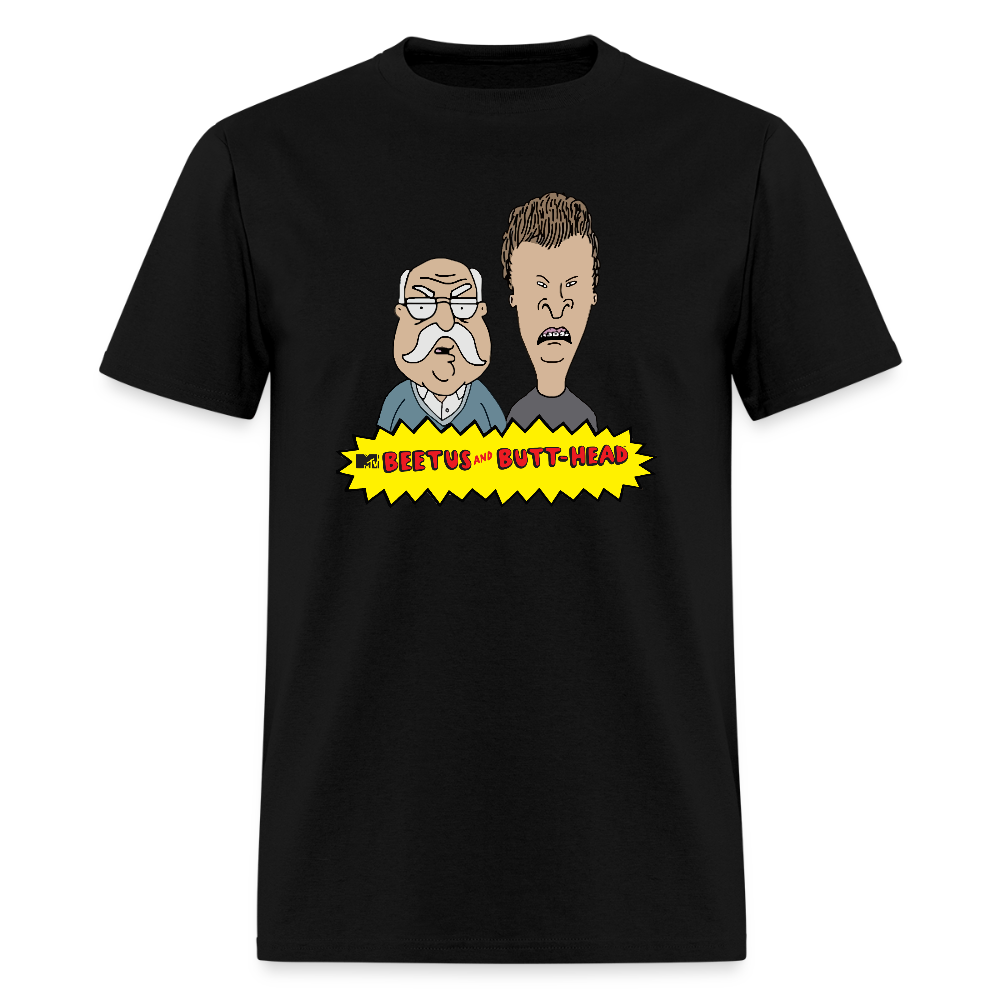 Beetus & Butthead Mashup Parody Diabetes Unisex Adult T-Shirt - black