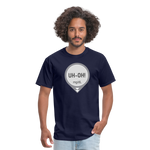 UH-OH! Dexcom Lows Alert Humor Adult Unisex T-Shirt - navy