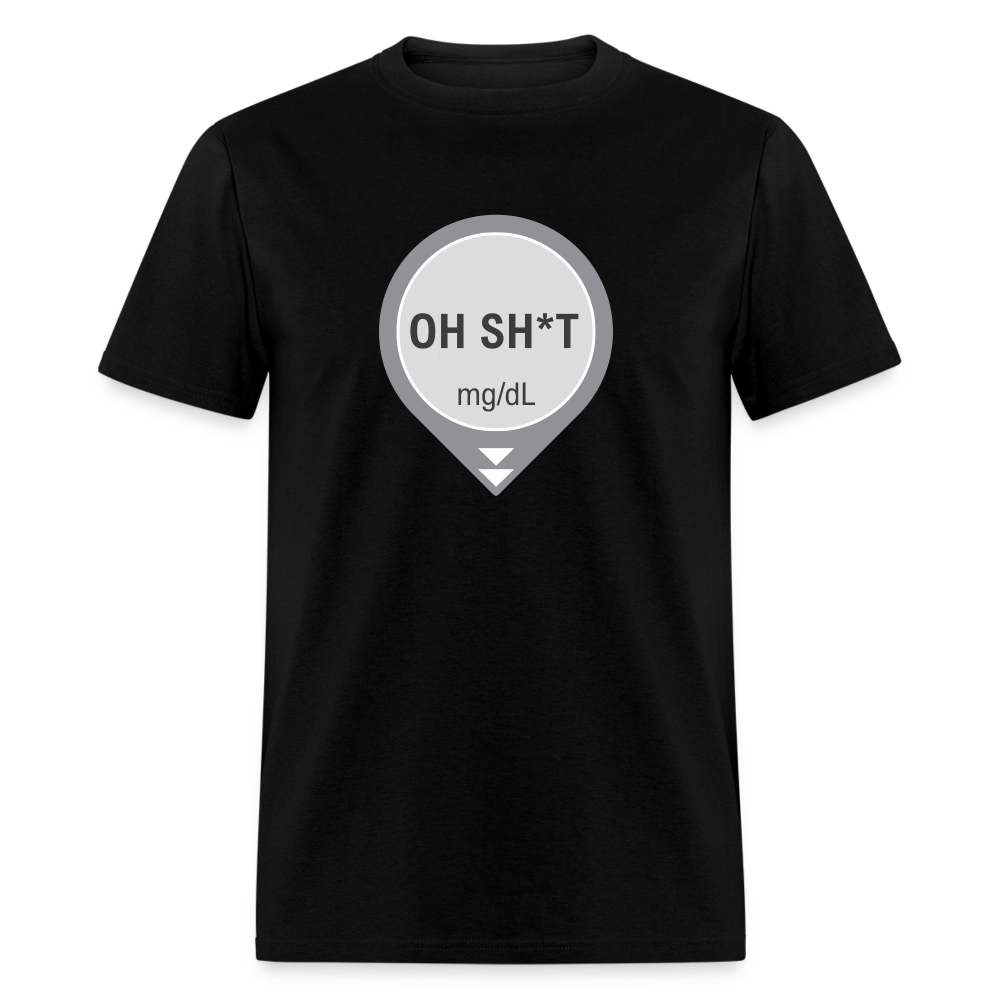 Dexcom Oh Sh*t Crash Alert Humor Humor Unisex T-Shirt - black