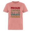 Proud Owner Of A Useless Pancreas Softstyle Unisex T-Shirt - heather mauve