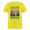 Be Nice To Diabetics Insulin Humor Unisex T-Shirt - yellow