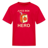 Juice Box Hero Diabetic Humor Kids Softstyle Premium T-Shirt - red