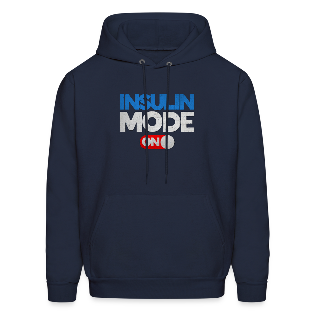 Insulin Mode On Gamers Adult Parody Premium Unisex Hoodie - navy