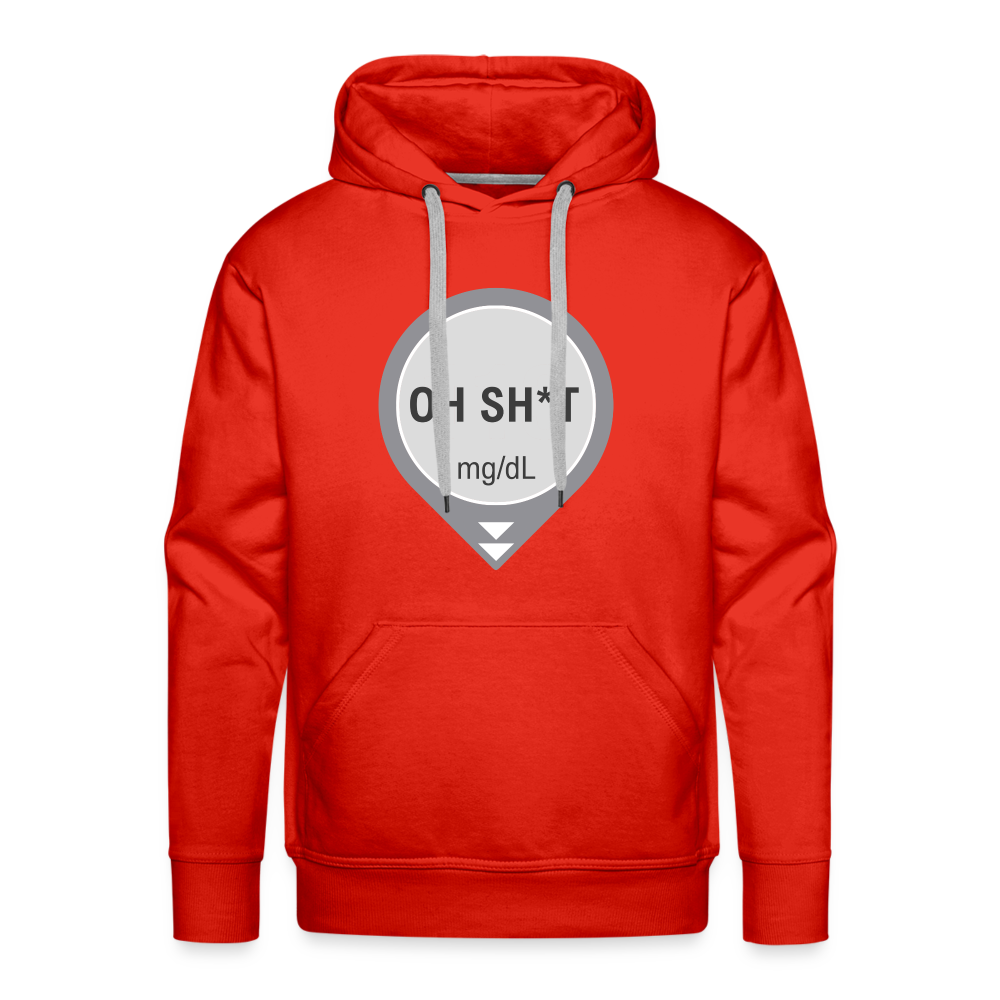 Dexcom Oh Sh*t Lows Premium Unisex Hoodie - red