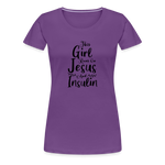 This Girl Runs On Jesus & Insulin Women’s Comfort T-Shirt - purple