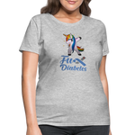 Ladies Fu** Diabetes Humor Premium Women's T-Shirt - heather gray