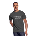 Funny Type 1 Humor Parody Shirt Unisex 50/50 Adult T-Shirt - charcoal